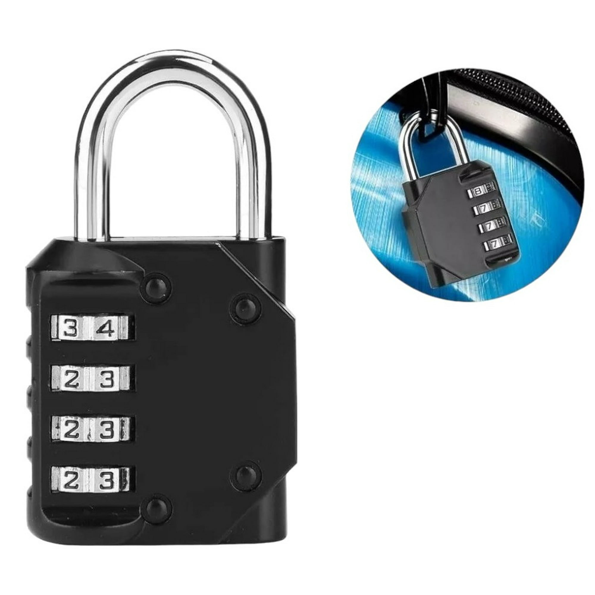 Genérico - Candado Numerica 4 Digitos Candados Seguridad Con Clave