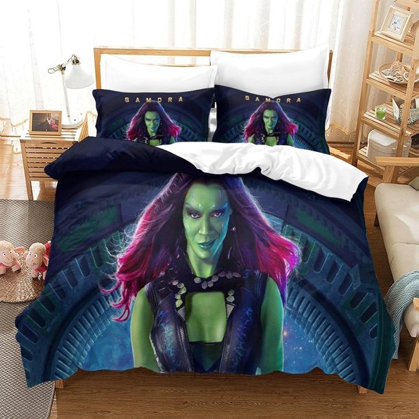 Guardians of the Galaxy Bedding Set 3D Printing Marvel Duvet Cover Pillowcase Girls Bedroom Double Queen King Quilt Bed Set Bed Sheets