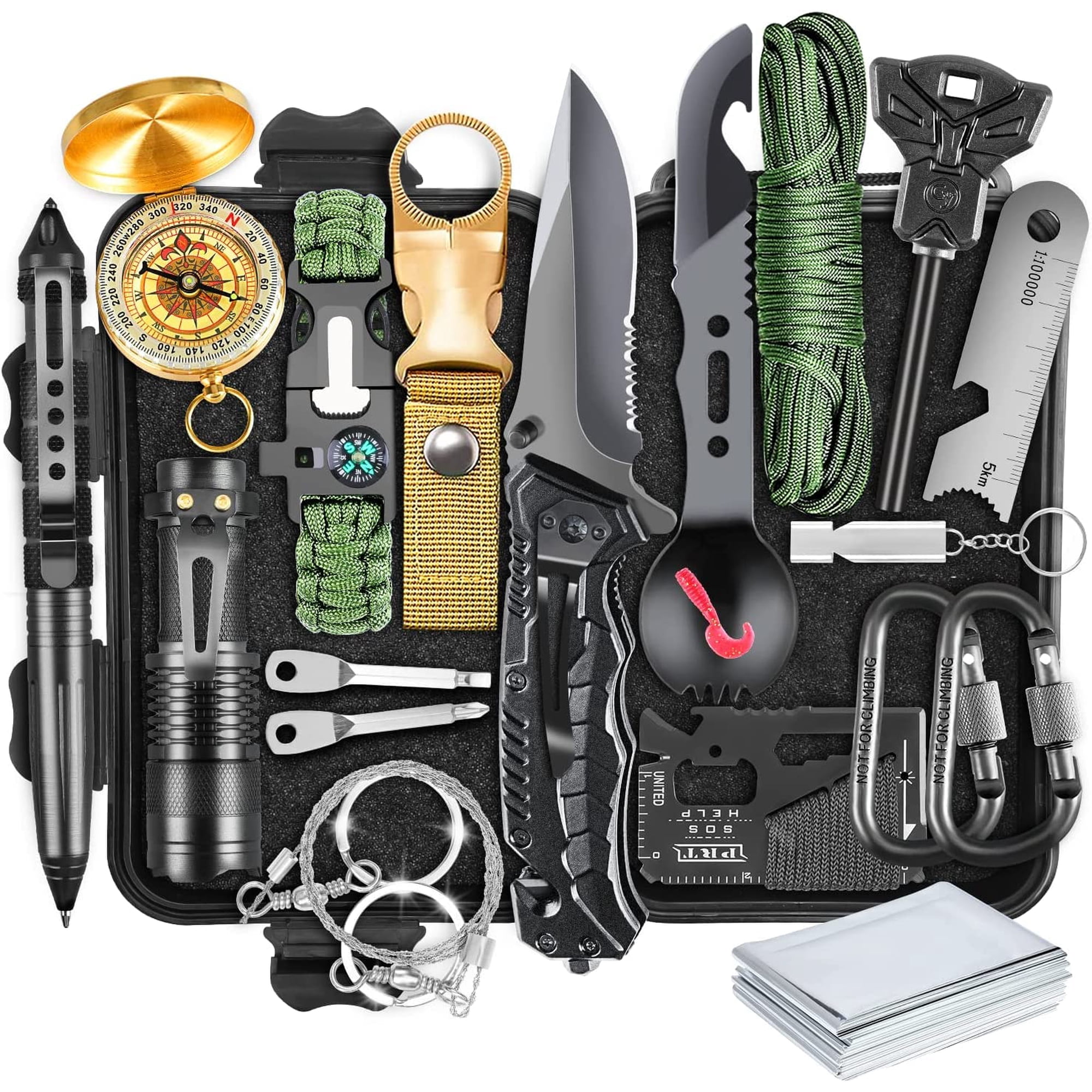 Kit De Supervivencia Xkase 19 En 1, Equipo De Emergencia Para Acampar Para Hombres