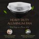 thumbnail image 3 of Juego de vasos desechables de aluminio para tartas y postres KitchenDance #A -24P, 3 of 9