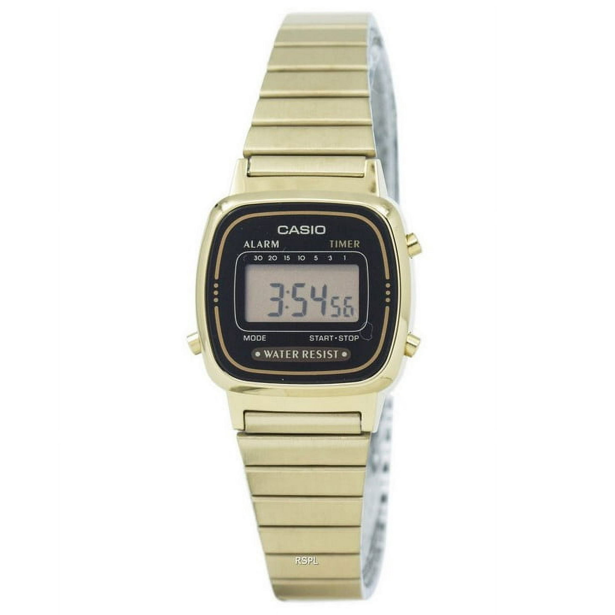 Casio - Reloj Para Mujer De Acero Inoxidable Digital Para Muñeca