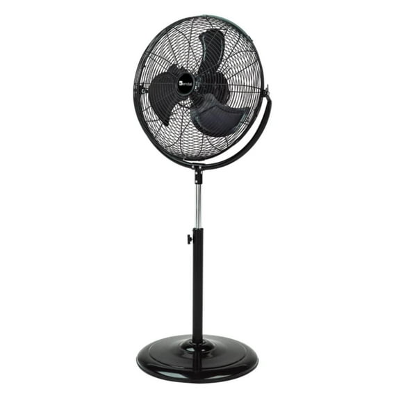 Ventilador Industrial De Pie 20 Pulgadas 200w Negro Fes-50