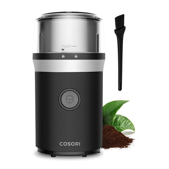 Molinillo de café COSORI eléctrico de acero inoxidable, 12 tazas