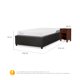 thumbnail image 3 of Cama Space Excellence Plus 1.5 Plaza Base Normal, 3 of 10