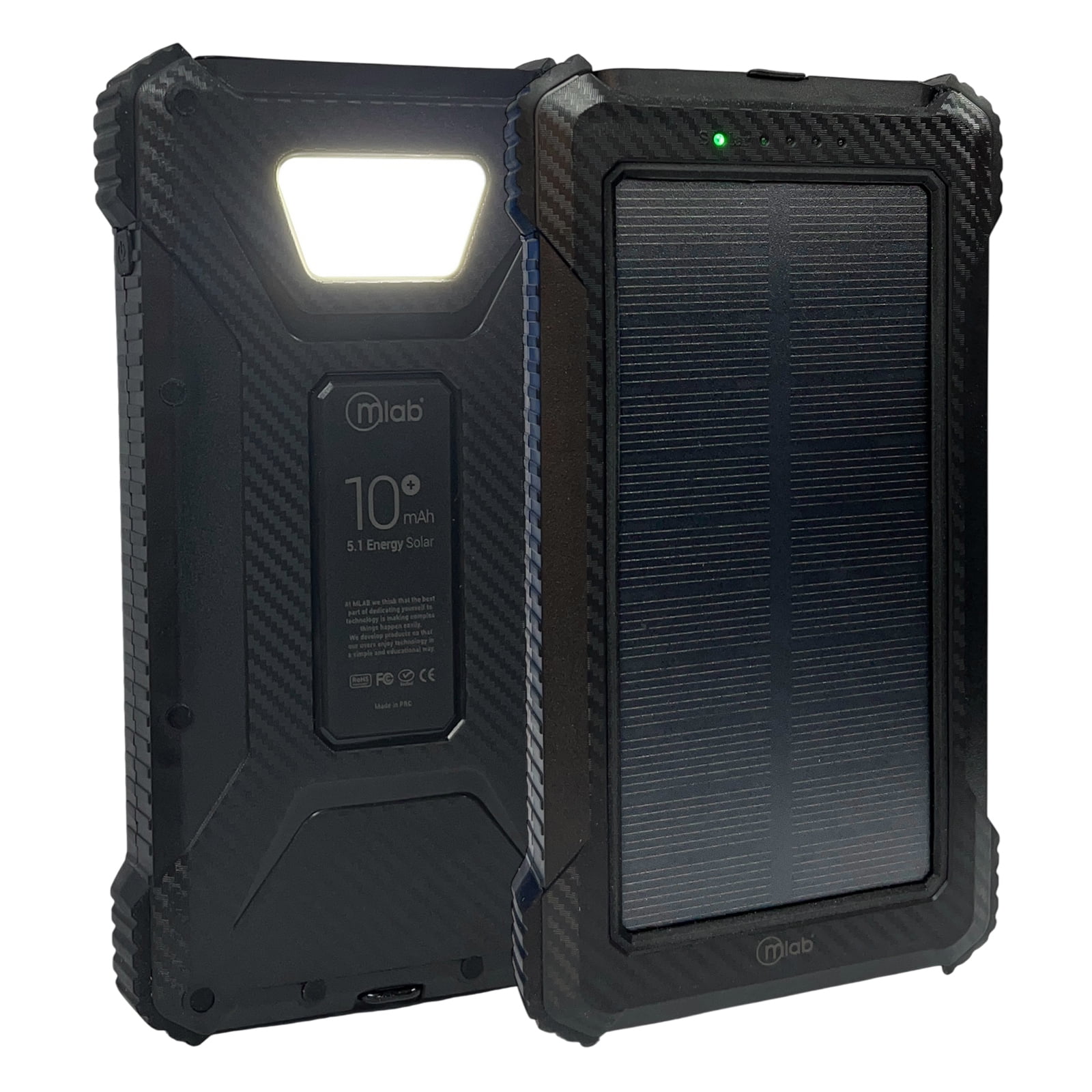 Microlab - Bateria Externa Cargador Portátil Powerbank 10.000mah Solar