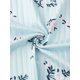 thumbnail image 5 of INSPIRE CHIC Conjunto de Pijama de Mujer Acanalado de Manga Corta Modal con Puños con Volantes y Pantalones de Descanso Suaves 2XL Azul Blanco Floral, 5 of 6