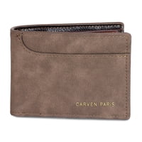 Carven Paris - Billetera De Hombre León Café Oscuro