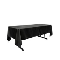 Mantel La Linen, Popelina De Poliéster, Lavable, 152 X 320 Cm, Color Negro