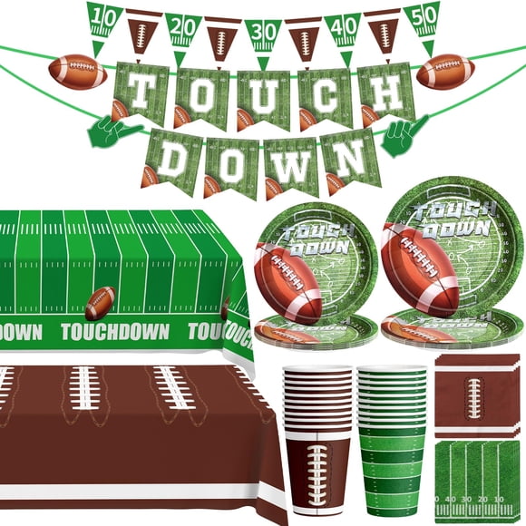 Decoraciones para fiestas de fútbol DMIGHT, 100 unidades, para 24 personas