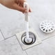 thumbnail image 2 of 1pc Flexible Sink Cleaning Brush, Pipe Dredging Brush, Sewer Hair Clog Removal Tool, With Long Spiral Nylon Bristles Cleaning Brush, For Kitchen Bathroom Bathtub Toilet, White, 2 of 2