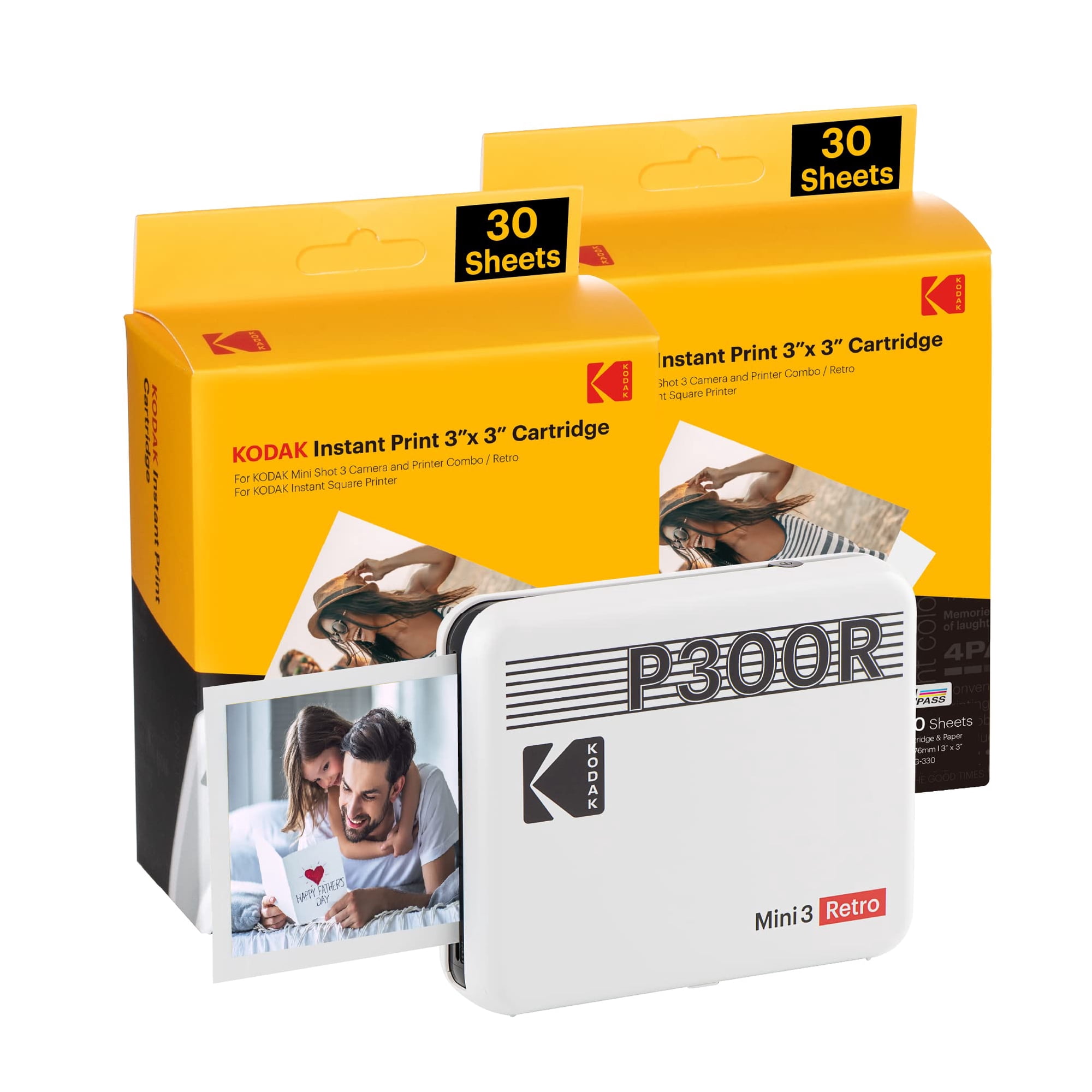 Impresora Fotográfica Portátil Kodak Mini 3 Retro 4pass Blanca