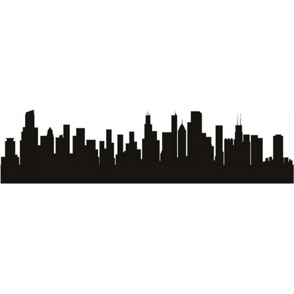 Decomural Chicago Illinois Usa City Skyline WS-15427