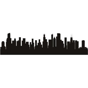 Rienda Libre Graphics - Decomural Chicago Illinois Usa City Skyline Ws-15427