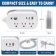thumbnail image 4 of Protector antisobretensión Power Strip Cruise On, 1 USB, 2 USB-C, 3 AC, 4 of 9