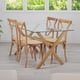 thumbnail image 2 of Comedor Mesa Xinia 140X90 + 4 Sillas Crossback | Madera & Ratán cafe, 2 of 3