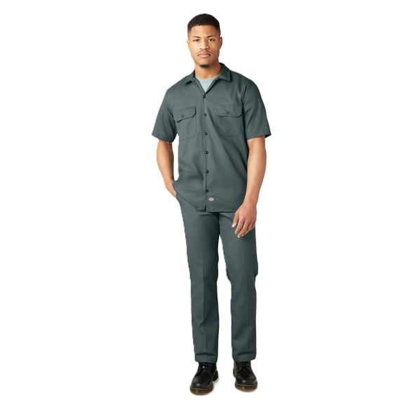 Camisa de trabajo Dickies de manga corta Lincoln Green para hombre 5X