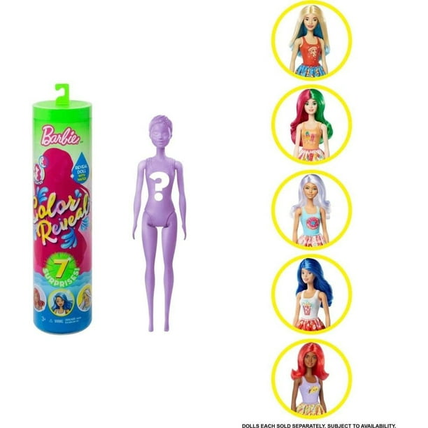 Barbie Color Revela Muñeca con 7 Sorpresas: El Agua Revela el Aspecto de la Muñeca y Crea Barbie Barbie