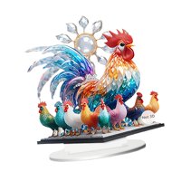 Bothyi - Letrero Plano 2D De Decoración De Pollo Acrílico, Único Para Sala De Estar, Negocios Y Rincones.