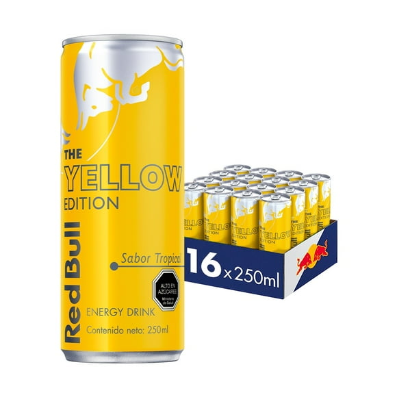 Red Bull Bebida Energética Pack 16 Latas Tropical 250Ml