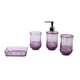 thumbnail image 5 of Dispensador De Loción, Soporte Portátil Para Cepillo De Dientes, Para Encimera, Tocador, Hotel, Color Morado, 4 Uds., 5 of 5