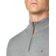thumbnail image 3 of Jersey Tommy Hilfiger para hombre, algodón, cierre en cuarto, color gris, 3 of 3