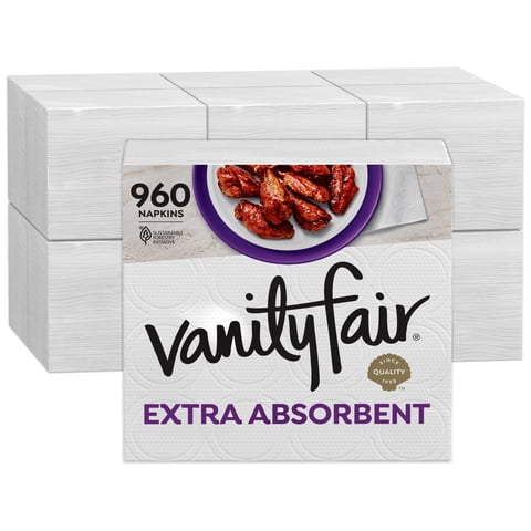 Servilletas De Papel Vanity Fair, Extra Absorbentes, 960 Unidades