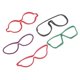 thumbnail image 2 of 5pcs Clips De Papel De Colores Gafas En Forma De Material De Papelería De Oficina Escolar, 2 of 5