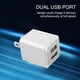 thumbnail image 4 of Cargador de pared USB REKNA Dual Port Cube, adaptador de corriente blanco, 4 of 7