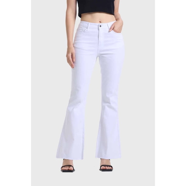 Jeans Mujer Flare Monse Blanco - ll