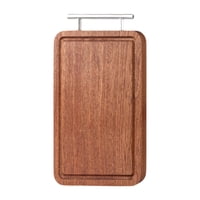 Magideal - Tabla De Cortar De Madera Tabla De Cortar Con Mango Resistente Ranura Para Jugo Decorativa Para Cocina Gruesa Para Queso Filete Frutas Carne S