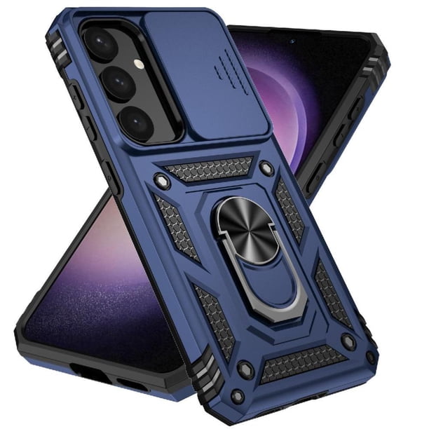 Estuche GANGXUN para Samsung Galaxy S24 Plus, soporte giratorio 360°, estilo mecánico y magnético