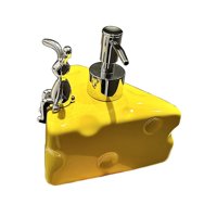 Bothyi - Dispensador De Jabón, Botella De Loción Recargable Para Encimera, Para Baño, Baño, Amarillo