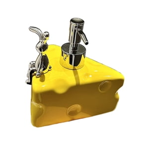 Bothyi - Dispensador De Jabón, Botella De Loción Recargable Para Encimera, Para Baño, Baño, Amarillo