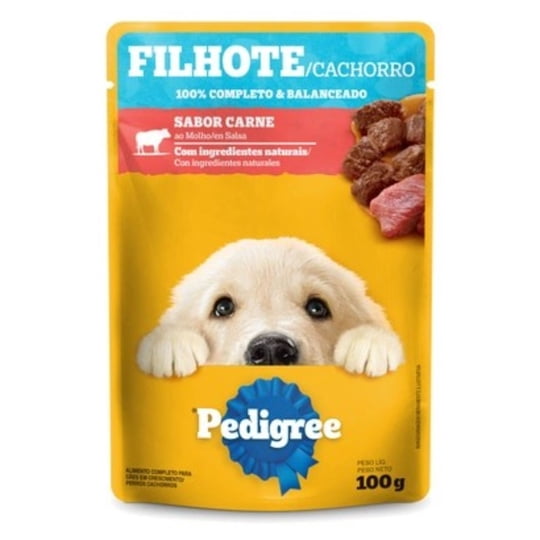 Alimento Húmedo Cachorro Sabor Carne Pouch 85 g Pedigree