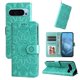 thumbnail image 1 of Funda tipo cartera FOXDOCK para Google Pixel 9 , diseño girasol en relieve, cuero PU, cierre magnético, soporte y tarjetero, 1 of 5