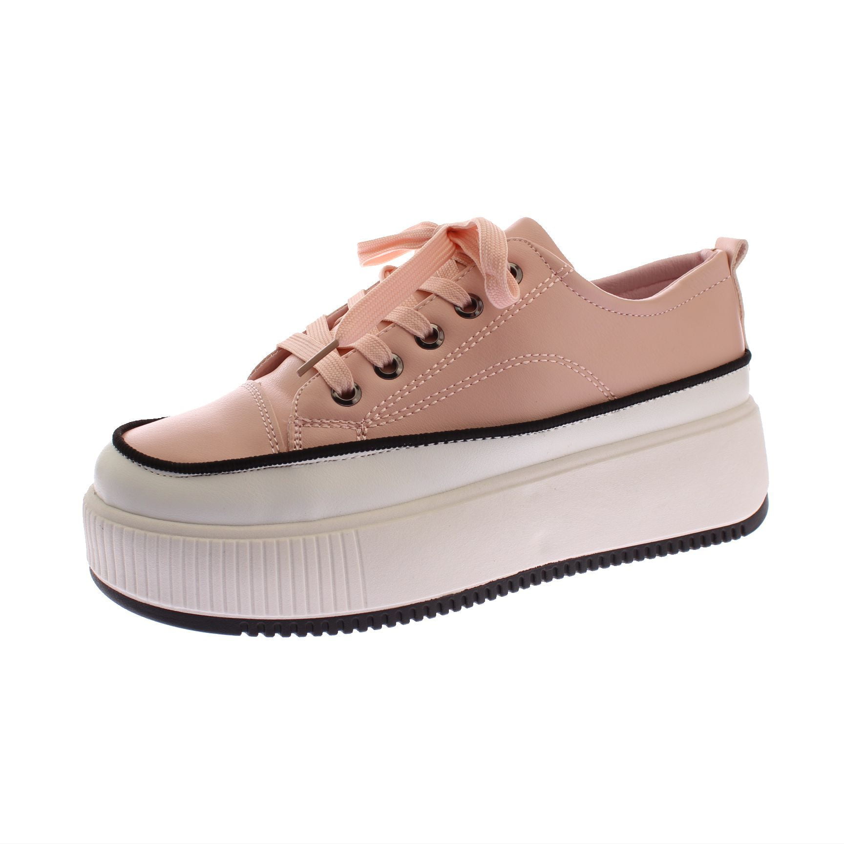 Zapatilla Plataforma Rosado Vía Franca