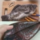 thumbnail image 2 of Simulated Crucian Pencil Bag Personality Creative Salt Fish Shaped Pen Pencil Case Funny Handbag for Students Teenages Girls, 2 of 3
