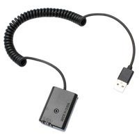 Magideal - Adaptador De Batería Simulada Np- Kit De Acoplador De Cc Usb Adaptador De Corriente Usb 5V 2A Reemplazo Del Para A5100 A6300 A6000 B
