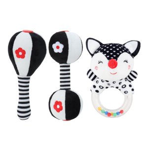 Bothyi - 3 Piezas De Sonajeros Para Bebés, Juguete Para Masticar De Regalo, Sonajero Suave Para Bebés De 0 A 6 Meses, Bebé A