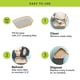thumbnail image 5 of Caja de arena desechable para gatos Kitty Sift, sostenible, paquete de 6, 5 of 11