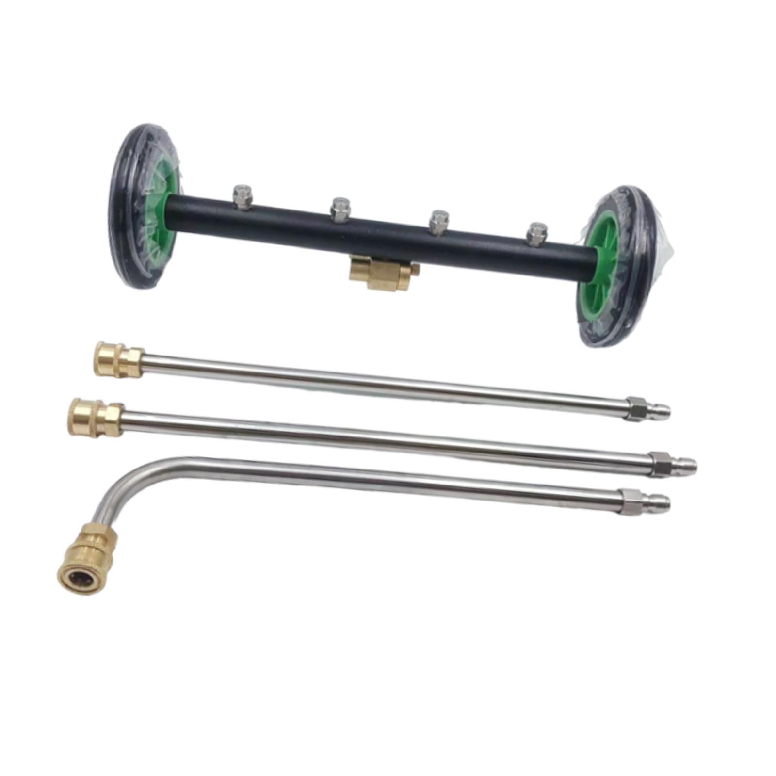 Magideal - Limpiador De Bajos, Escoba De Agua Para Lavado De Autos, Limpieza Eficiente, Lavadora Multiusos De Alta Presión Para Vehículos Recreativos, Pasarelas, Con 3 Polos