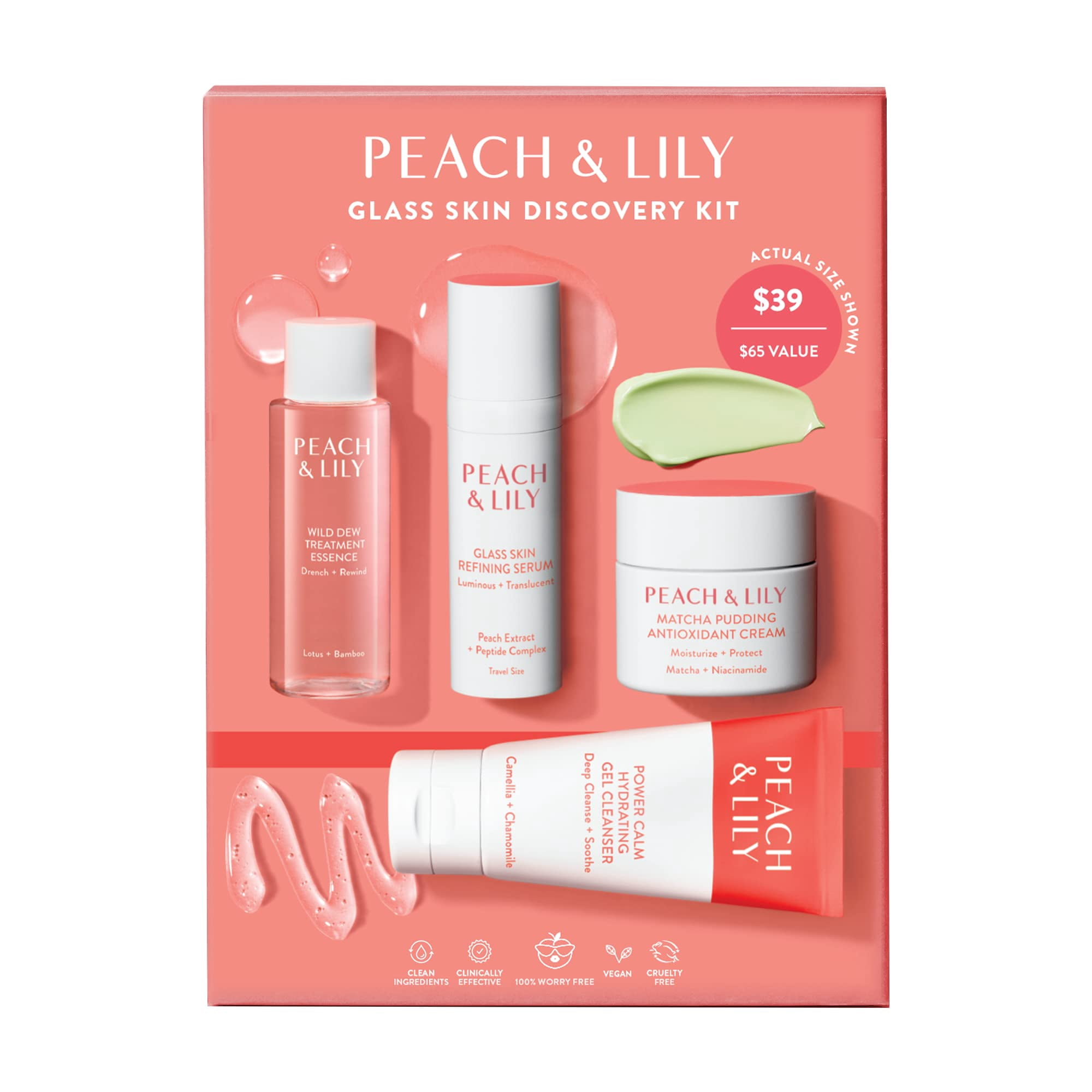 Peach & Lily - Kit Skincare De Cristal Para El Descubrimiento De La Piel Con Forma De Melocotón Y Lirio