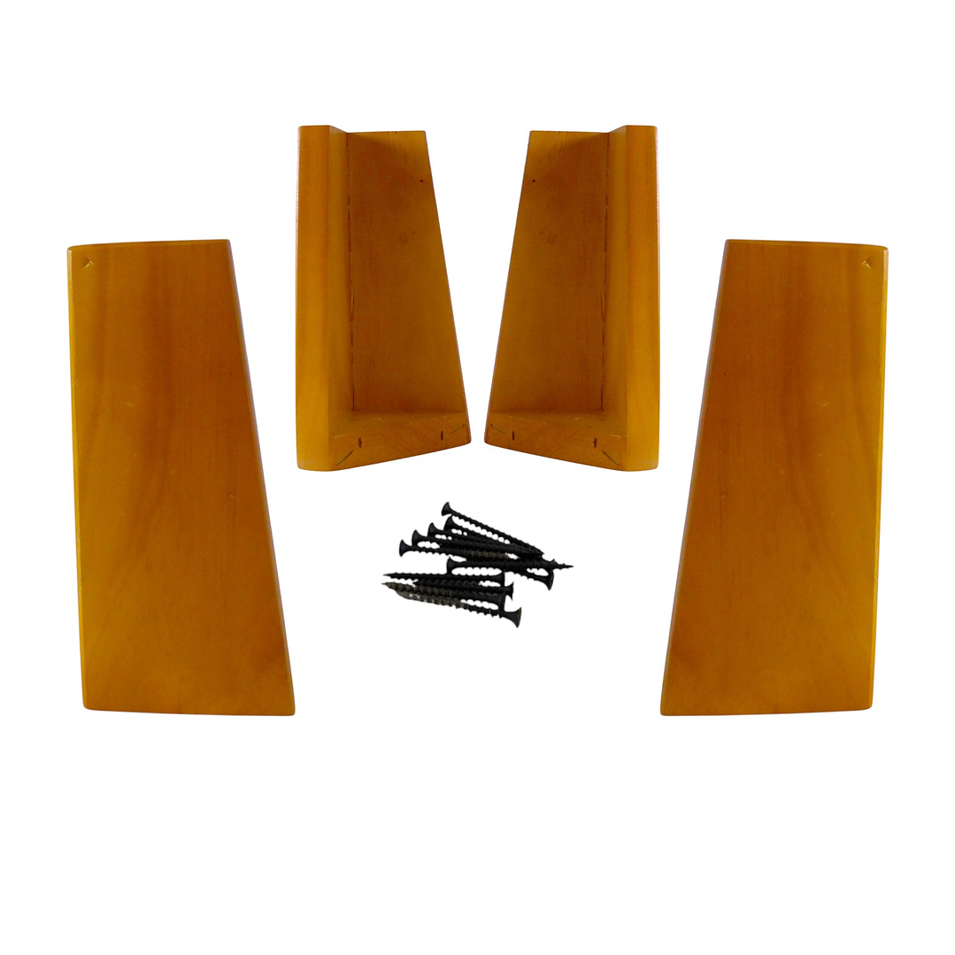 Bloccare - Kit 4 Patas Universales Para Cama Europea - Color Miel 19.5 Cm