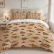 thumbnail image 1 of 3pcs Christmas Gingerbread Man Digital Print Set | Polyester Skin-Friendly Fabric Bedroom/Guest Room Decor, 1 of 1