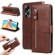 thumbnail image 1 of Funda con Cremallera para OPPO A58 4G, Carcasa Cartera de Cuero PU con Soporte y Tarjetero, 1 of 6