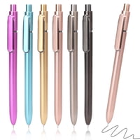 Bolígrafos De Gel Yuxinrong Negros De 0,5 Mm, Retráctiles, Paquete De 6