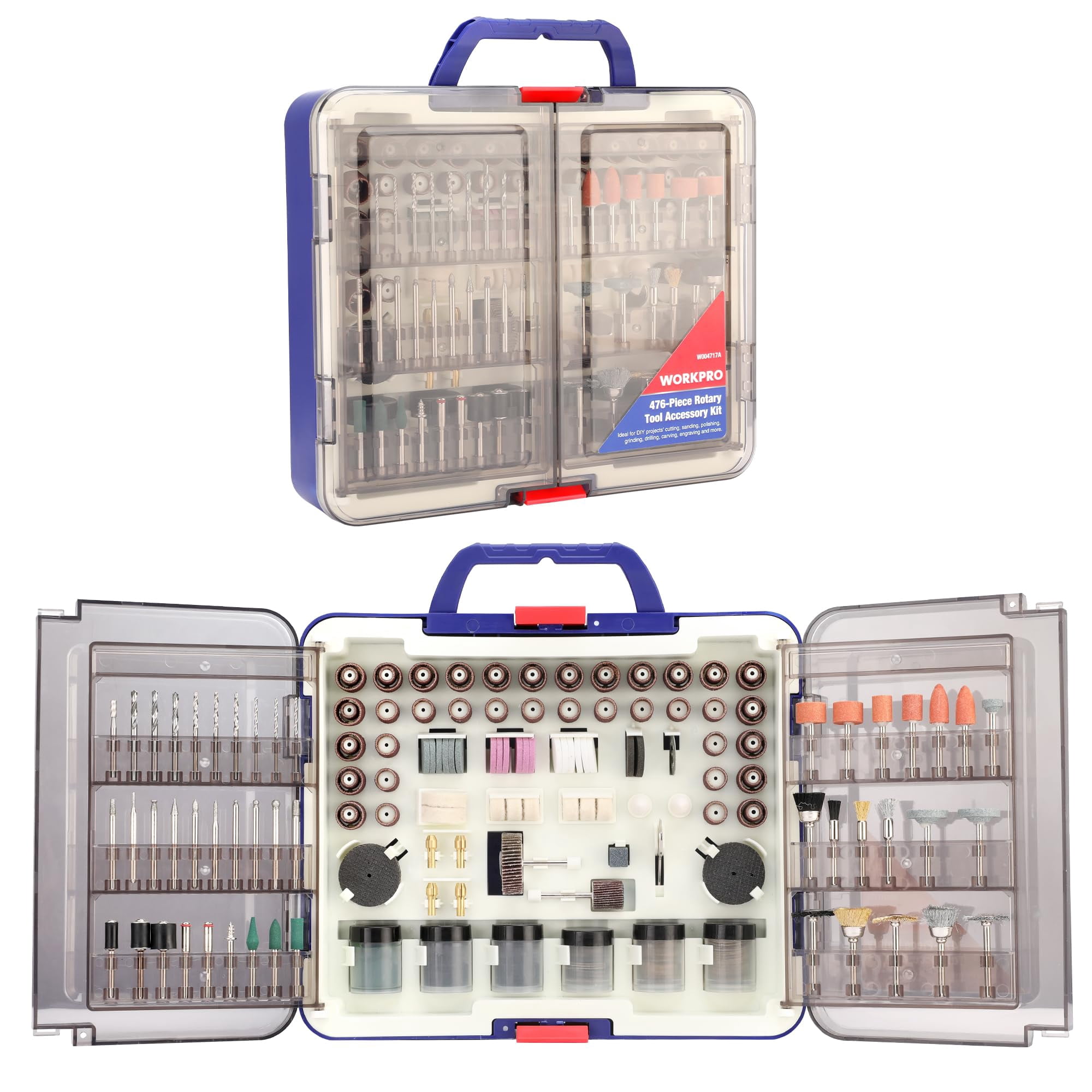 Workpro - Kit De Accesorios Para Herramientas Rotativas 476pcs Para Cortar Etc