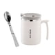 thumbnail image 1 of Vaso De Vacío Vaso Con Tapa Taza De Café Aislada Para Acampar Viajes Senderismo Blanco, 1 of 3