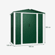 thumbnail image 2 of Bodega Exterior doble techo 180x120 2.16 M2 - Green DS-02, 2 of 6