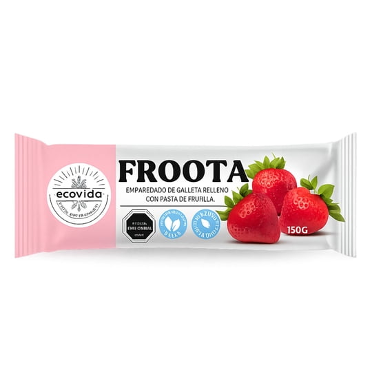 Galleta Emparedado De Frutilla Bolsa 150 g Ecovida